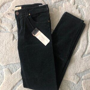 SANCTUARY DENIM Corduroy Jeans Size 28 Black NWT